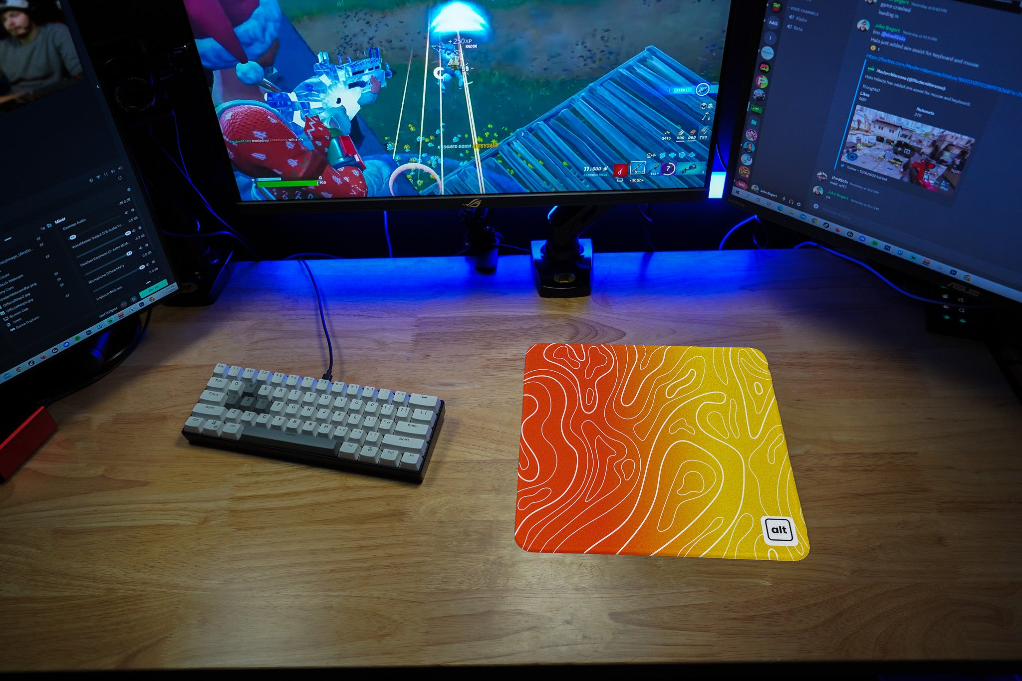 Sunrise Ombre Damascus Mousepad Sunrise Ombre Damascus Mousepad