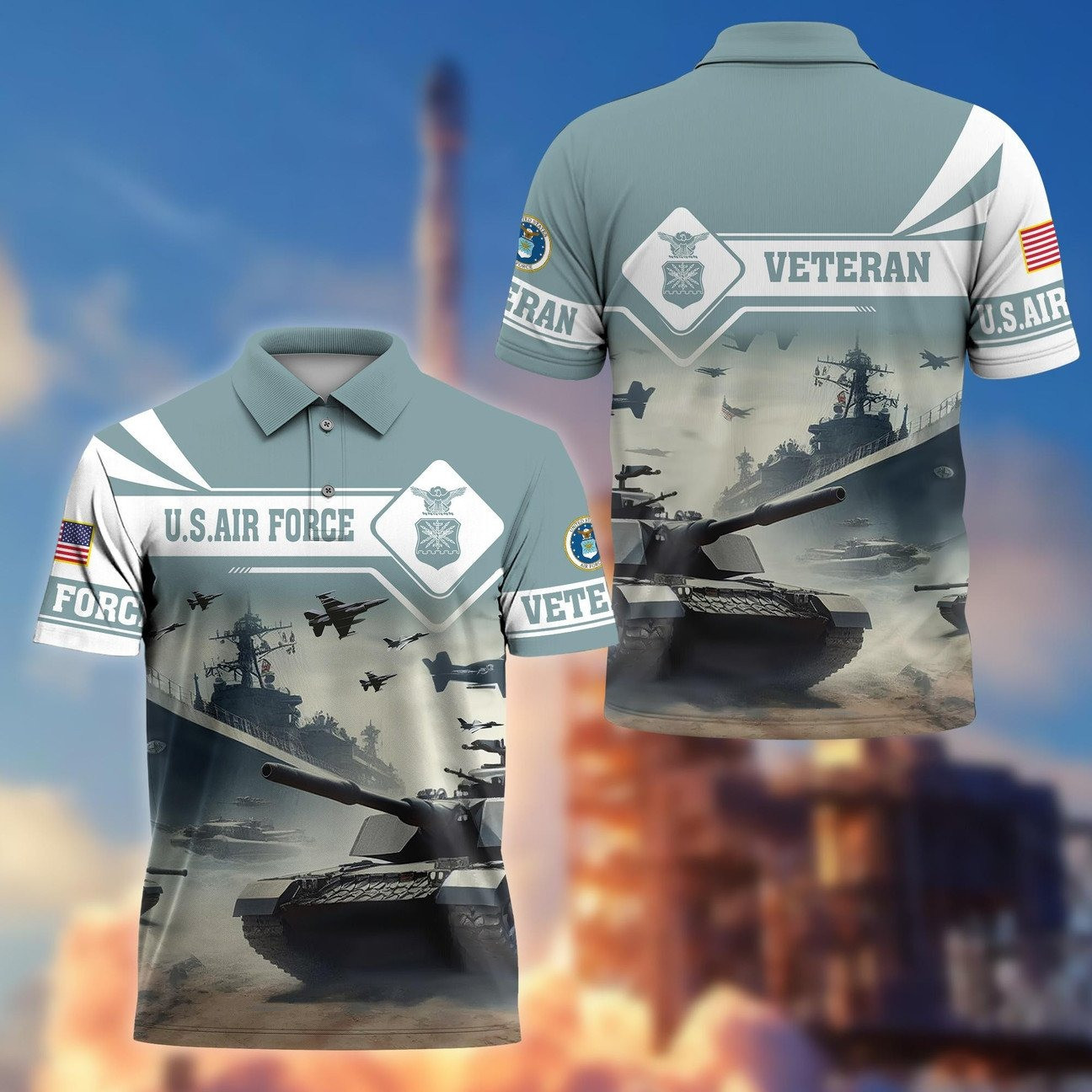 US Air Force Veterans Polo Shirt Men’s Patriotic Shirt Gift For USAF US Air Force Veterans Polo Shirt Men’s Patriotic Shirt Gift For USAF