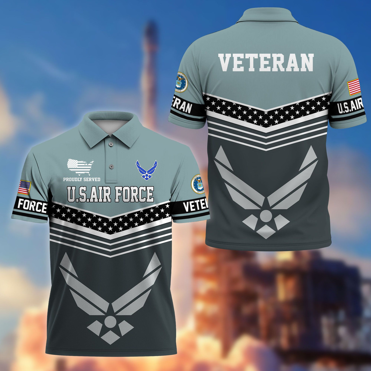 US Air Force Veterans Polo Shirt Proudly Served USAF Shirt Gift for Veterans US Air Force Veterans Polo Shirt Proudly Served USAF Shirt Gift for Veterans
