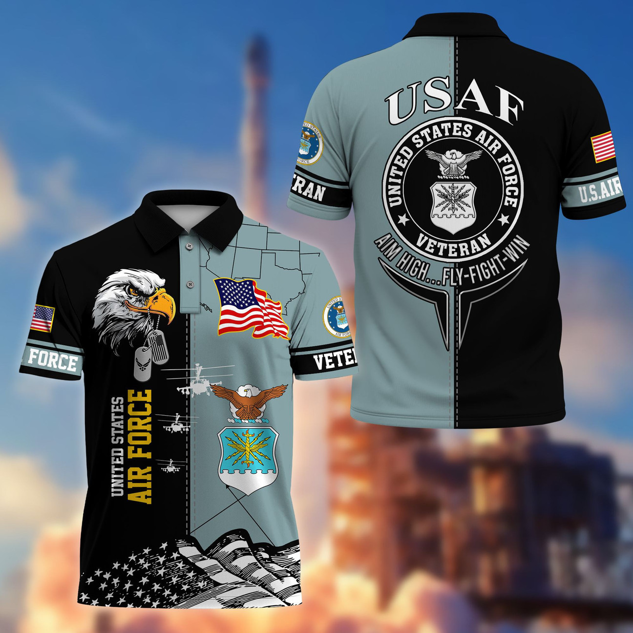 US Air Force Veterans Polo Shirt USAF Shirt Best Gift for Air Force Veterans US Air Force Veterans Polo Shirt USAF Shirt Best Gift for Air Force Veterans