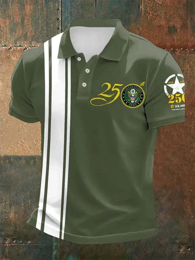 US Army 250th Anniversary This We’ll Defend Est 1775 Polo Shirt Gifts For Him