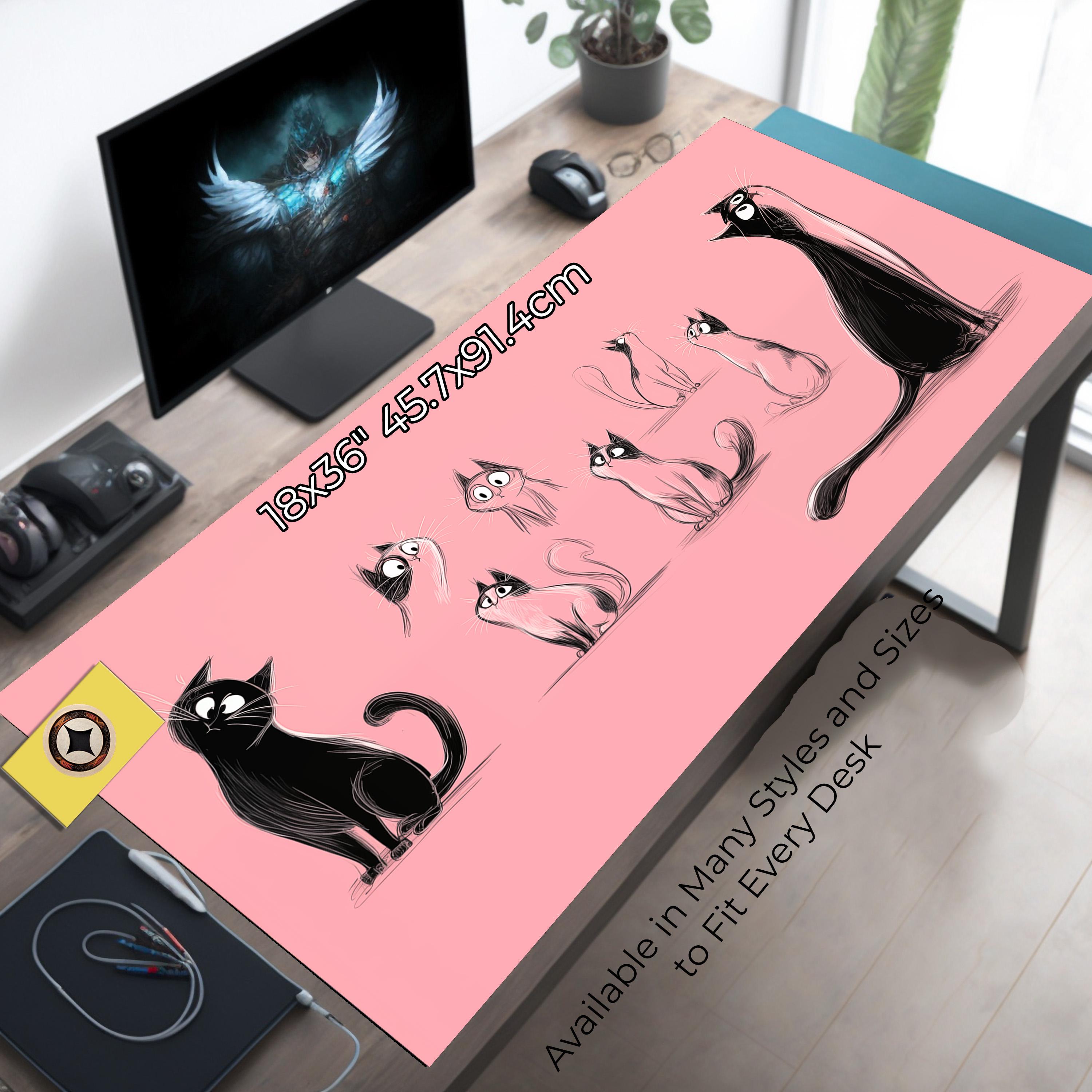 Whimsical Cute Cats Desk Decor – Oversized Mouse Pad Desk Pad – Cute Desk Mat for Cat Lovers – Pastel Cute Wondering Cats Deskmat Mousepad 1898905169 7791 Whimsical Cute Cats Desk Decor – Oversized Mouse Pad Desk Pad – Cute Desk Mat for Cat Lovers – Pastel Cute Wondering Cats Deskmat Mousepad 1898905169 7791