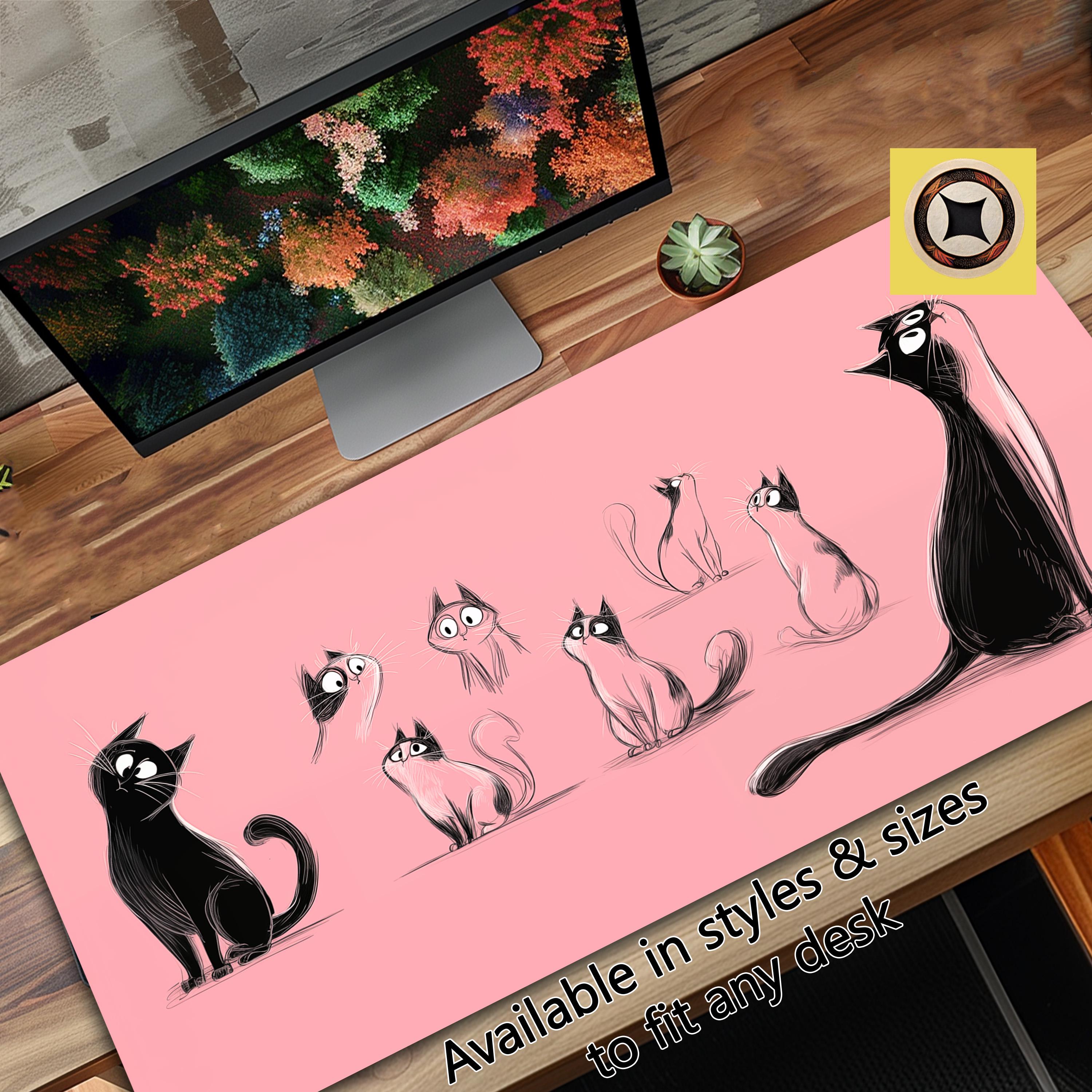 Whimsical Cute Cats Desk Decor – Oversized Mouse Pad Desk Pad – Cute Desk Mat for Cat Lovers – Pastel Cute Wondering Cats Deskmat Mousepad 1898905169 7791 Whimsical Cute Cats Desk Decor – Oversized Mouse Pad Desk Pad – Cute Desk Mat for Cat Lovers – Pastel Cute Wondering Cats Deskmat Mousepad 1898905169 7791