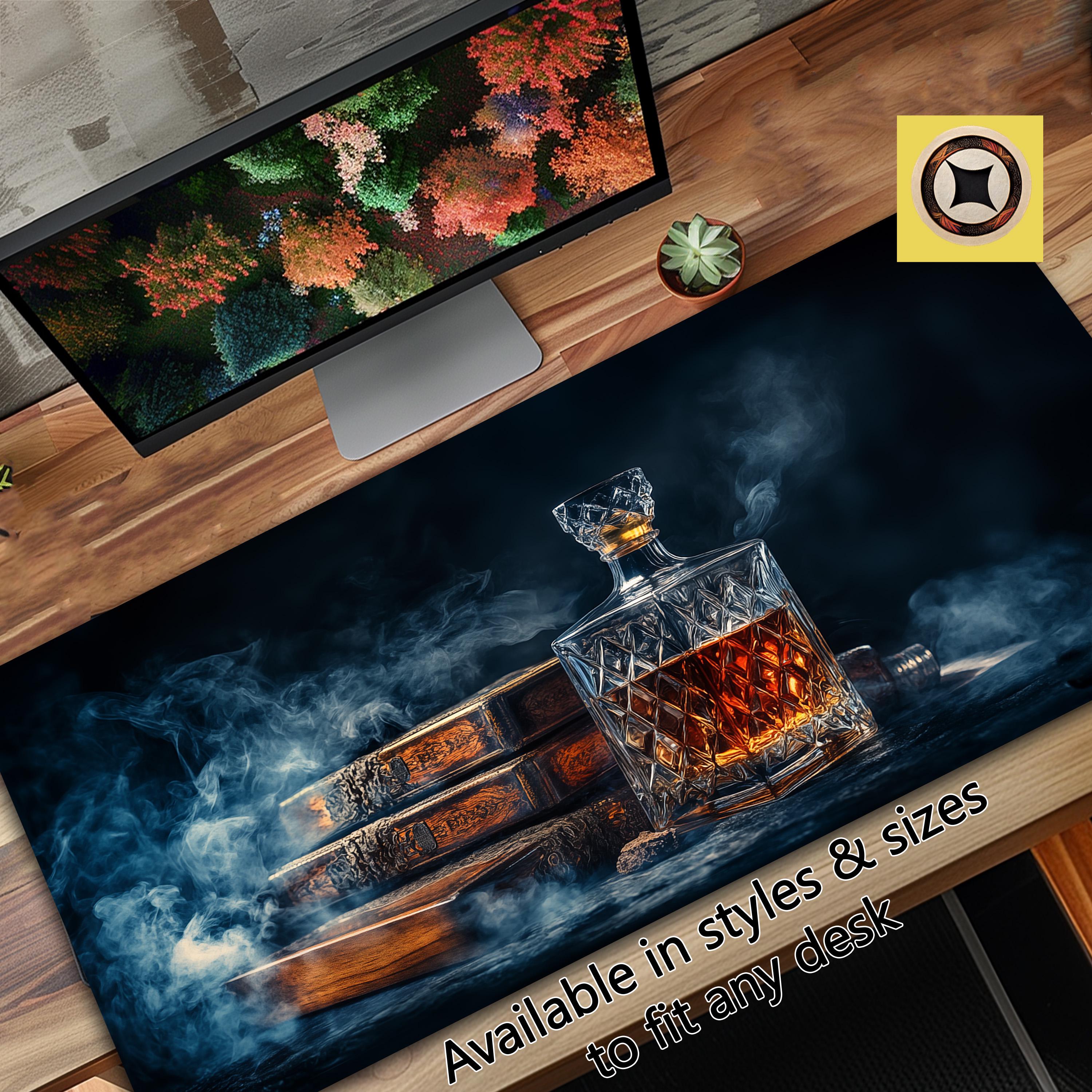 Whiskey Lovers Desk Decor – Desk Mat Gift for Husband, Grandfather, Dad, Brother, Son – Desk Pad Mousepad XXL 1899816225 4341