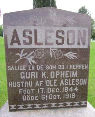 ASLESON, GURI K. - Allamakee County, Iowa | GURI K. ASLESON 