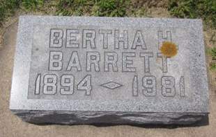 BARRETT, BERTHA H. - Allamakee County, Iowa | BERTHA H. BARRETT 