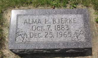 BJERKE, ALMA H. - Allamakee County, Iowa | ALMA H. BJERKE 