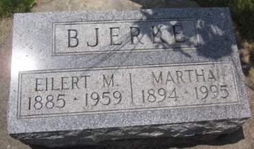 BJERKE, MARTHA - Allamakee County, Iowa | MARTHA BJERKE 