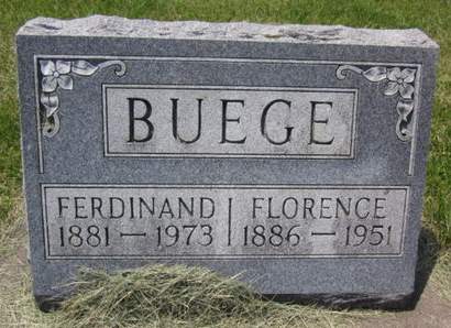 BUEGE, FLORENCE - Allamakee County, Iowa | FLORENCE BUEGE 