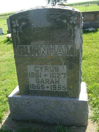BURNHAM, SARAH - Allamakee County, Iowa | SARAH BURNHAM 