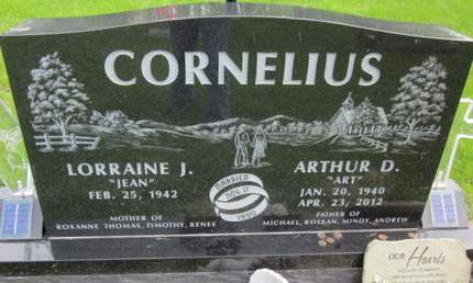 CORNELIUS, LORRAINE J. - Allamakee County, Iowa | LORRAINE J. CORNELIUS 