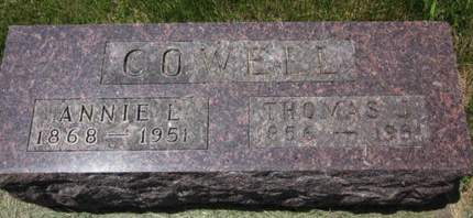 COWELL, ANNIE L. - Allamakee County, Iowa | ANNIE L. COWELL 