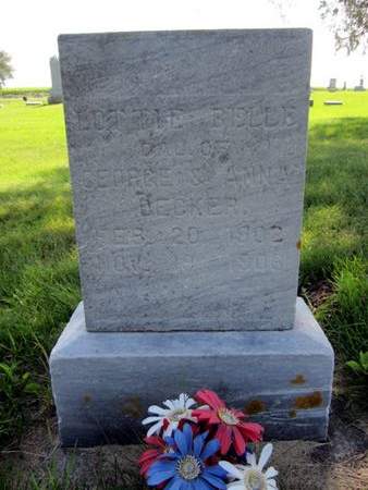 DECKER, LOTTIE BELLE - Allamakee County, Iowa | LOTTIE BELLE DECKER 