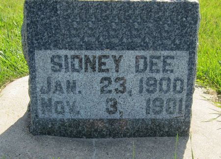 DEE, SIDNEY - Allamakee County, Iowa | SIDNEY DEE 