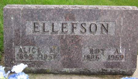 ELLEFSON, ALICE M. - Allamakee County, Iowa | ALICE M. ELLEFSON 