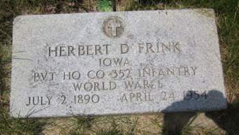 FRINK, HERBERT D. - Allamakee County, Iowa | HERBERT D. FRINK 