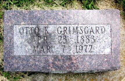 GRIMSGARD, OTTO K. - Allamakee County, Iowa | OTTO K. GRIMSGARD 