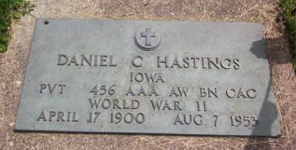 HASTINGS, DANIEL C. - Allamakee County, Iowa | DANIEL C. HASTINGS 