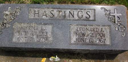 HASTINGS, MYRTLE L. - Allamakee County, Iowa | MYRTLE L. HASTINGS 