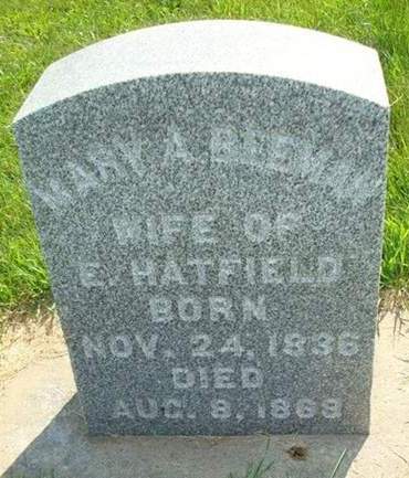 BEEMAN HATFIELD, MARY A. - Allamakee County, Iowa | MARY A. BEEMAN HATFIELD 