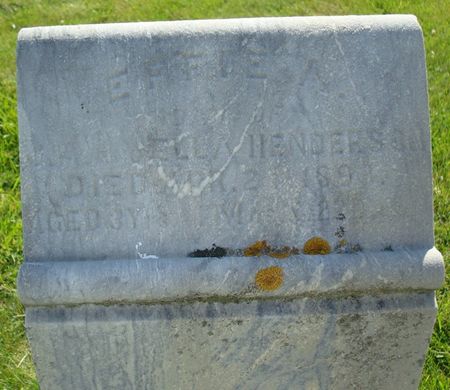 HENDERSON, EFFIE A. - Allamakee County, Iowa | EFFIE A. HENDERSON 