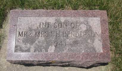 HENDERSON, INFANT SON - Allamakee County, Iowa | INFANT SON HENDERSON 