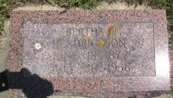 HENDRICKSON, BERTHA R. - Allamakee County, Iowa | BERTHA R. HENDRICKSON 