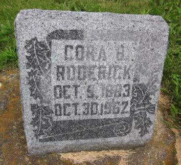 RODERICK, CORA B. - Allamakee County, Iowa | CORA B. RODERICK 