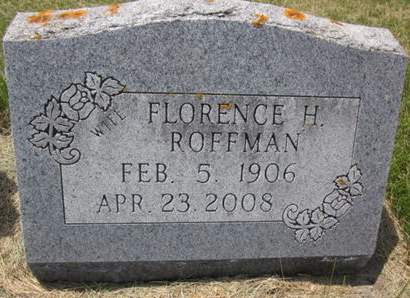 ROFFMAN, FLORENCE H. - Allamakee County, Iowa | FLORENCE H. ROFFMAN 