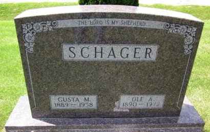SCHAGER, GUSTA M. - Allamakee County, Iowa | GUSTA M. SCHAGER 