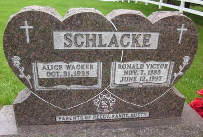 SCHLACKE, ALICE WACKER - Allamakee County, Iowa | ALICE WACKER SCHLACKE 