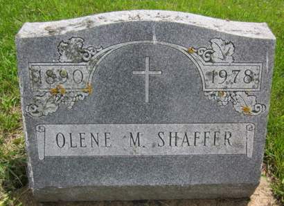 SHAFFER, OLENE M. - Allamakee County, Iowa | OLENE M. SHAFFER 