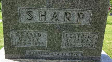 SHARP, LEATRICE - Allamakee County, Iowa | LEATRICE SHARP 