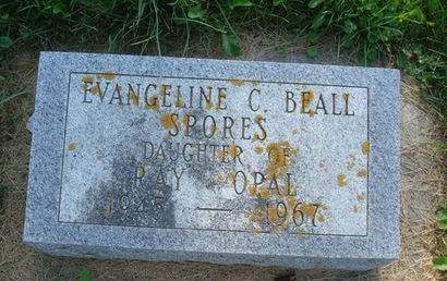 SPORES, EVANGELINE CLARA. - Allamakee County, Iowa | EVANGELINE CLARA. SPORES 