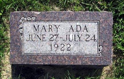 WEBSTER, MARY ADA - Allamakee County, Iowa | MARY ADA WEBSTER 