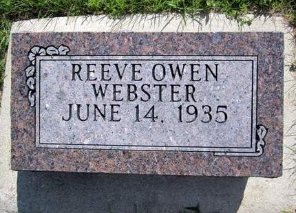 WEBSTER, REEVE O. - Allamakee County, Iowa | REEVE O. WEBSTER 