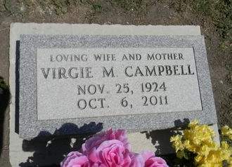 DAVIS CAMPBELL, VIRGIE MAXINE - Appanoose County, Iowa | VIRGIE MAXINE DAVIS CAMPBELL 