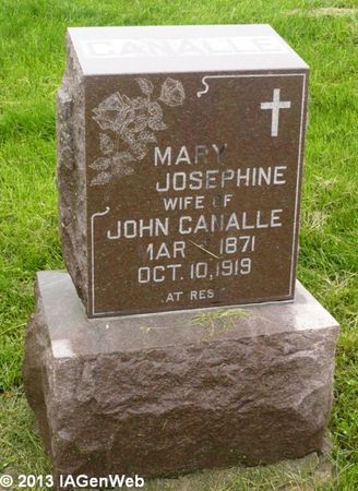 CANALLE, MARY JOSEPHINE - Appanoose County, Iowa | MARY JOSEPHINE CANALLE 