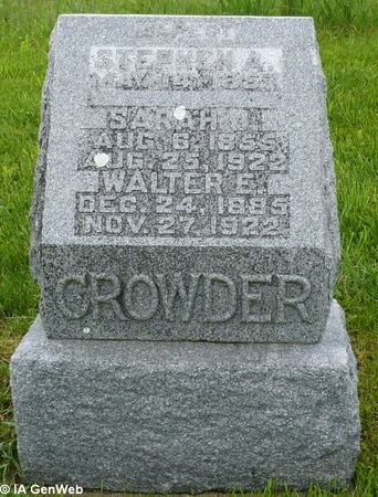 CROWDER, STEPHEN A. - Appanoose County, Iowa | STEPHEN A. CROWDER 