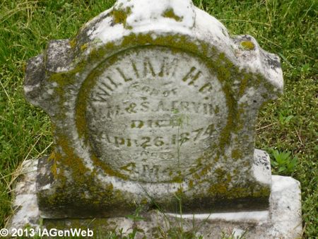 ERVIN, WILLIAM H. D. - Appanoose County, Iowa | WILLIAM H. D. ERVIN 