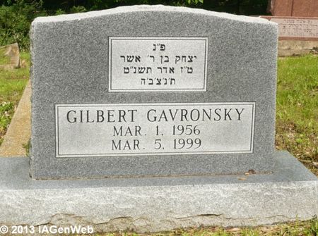 GAVRONSKY, GILBERT - Appanoose County, Iowa | GILBERT GAVRONSKY 