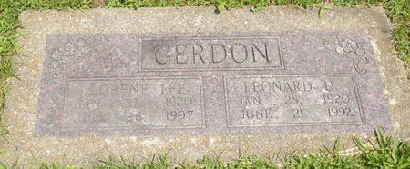 GERDON, LORANE LEE - Appanoose County, Iowa | LORANE LEE GERDON 