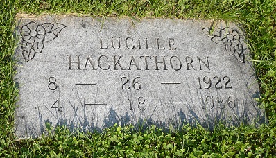 HACKATHORN, LUCILLE - Appanoose County, Iowa | LUCILLE HACKATHORN 