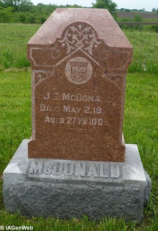 MCDONALD, J.S. - Appanoose County, Iowa | J.S. MCDONALD 