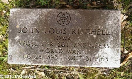 RITCHELL, JOHN LOUIS - Appanoose County, Iowa | JOHN LOUIS RITCHELL 