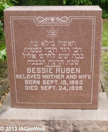 RUBEN, BESSIE - Appanoose County, Iowa | BESSIE RUBEN 