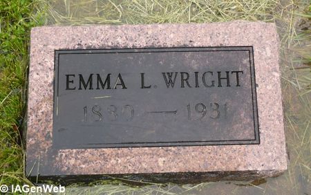 WRIGHT, EMMA L. - Appanoose County, Iowa | EMMA L. WRIGHT 