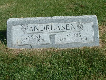 ANDREASEN, HANSINE - Audubon County, Iowa | HANSINE ANDREASEN 