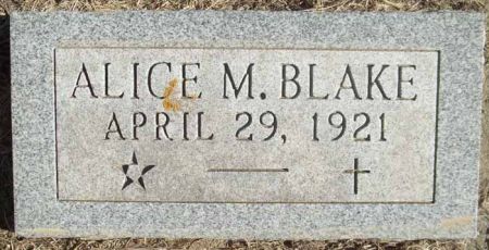 BLAKE, ALICE M. - Audubon County, Iowa | ALICE M. BLAKE 
