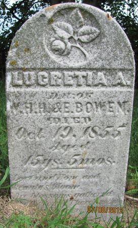 BOWEN, LUCRETIA A.   (LUCRETIA ANNE) - Audubon County, Iowa | LUCRETIA A.   (LUCRETIA ANNE) BOWEN 